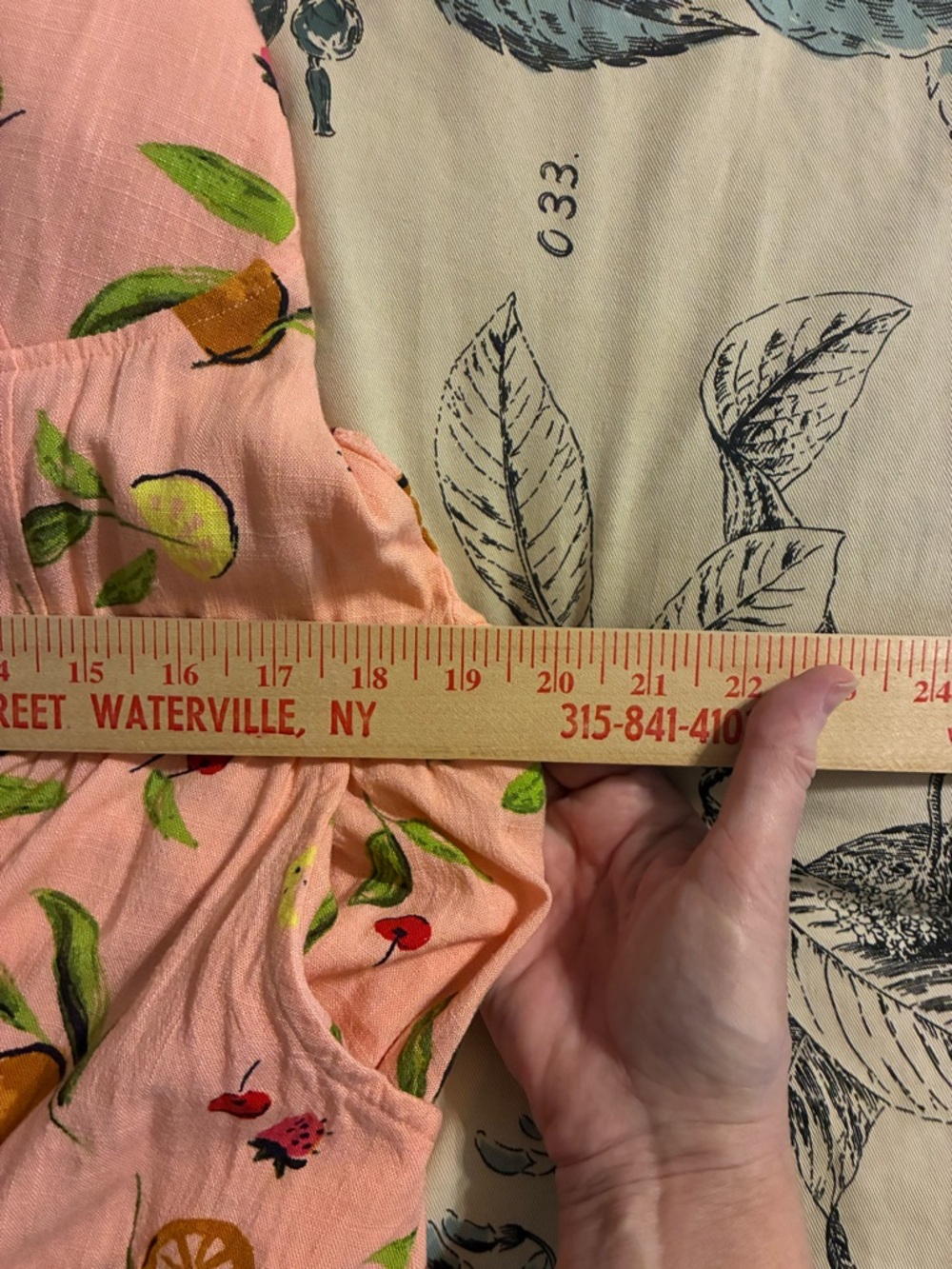 Pinkish Fruit Print Sundress - Picture 12 of 16